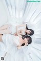 Coser @ 桜 桃 喵 Vol.045: 白色 长裙 (58 photos) P53 No.a2fedf