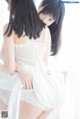 Coser @ 桜 桃 喵 Vol.045: 白色 长裙 (58 photos) P11 No.0bbb45