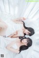 Coser @ 桜 桃 喵 Vol.045: 白色 长裙 (58 photos) P42 No.672826