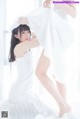 Coser @ 桜 桃 喵 Vol.045: 白色 长裙 (58 photos) P43 No.f93b30