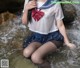 Coser @ 白 烨 Vol.013: 湿身 JK 水下 版 (98 photos) P41 No.1dd178